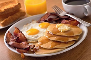 Full breakfast for a fee