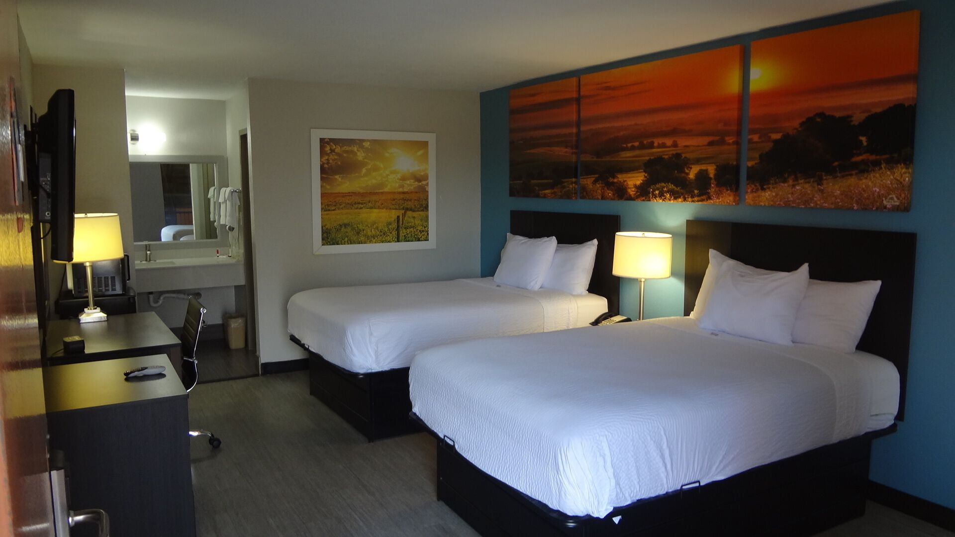 Desk, iron/ironing board, free cribs/infant beds, rollaway beds