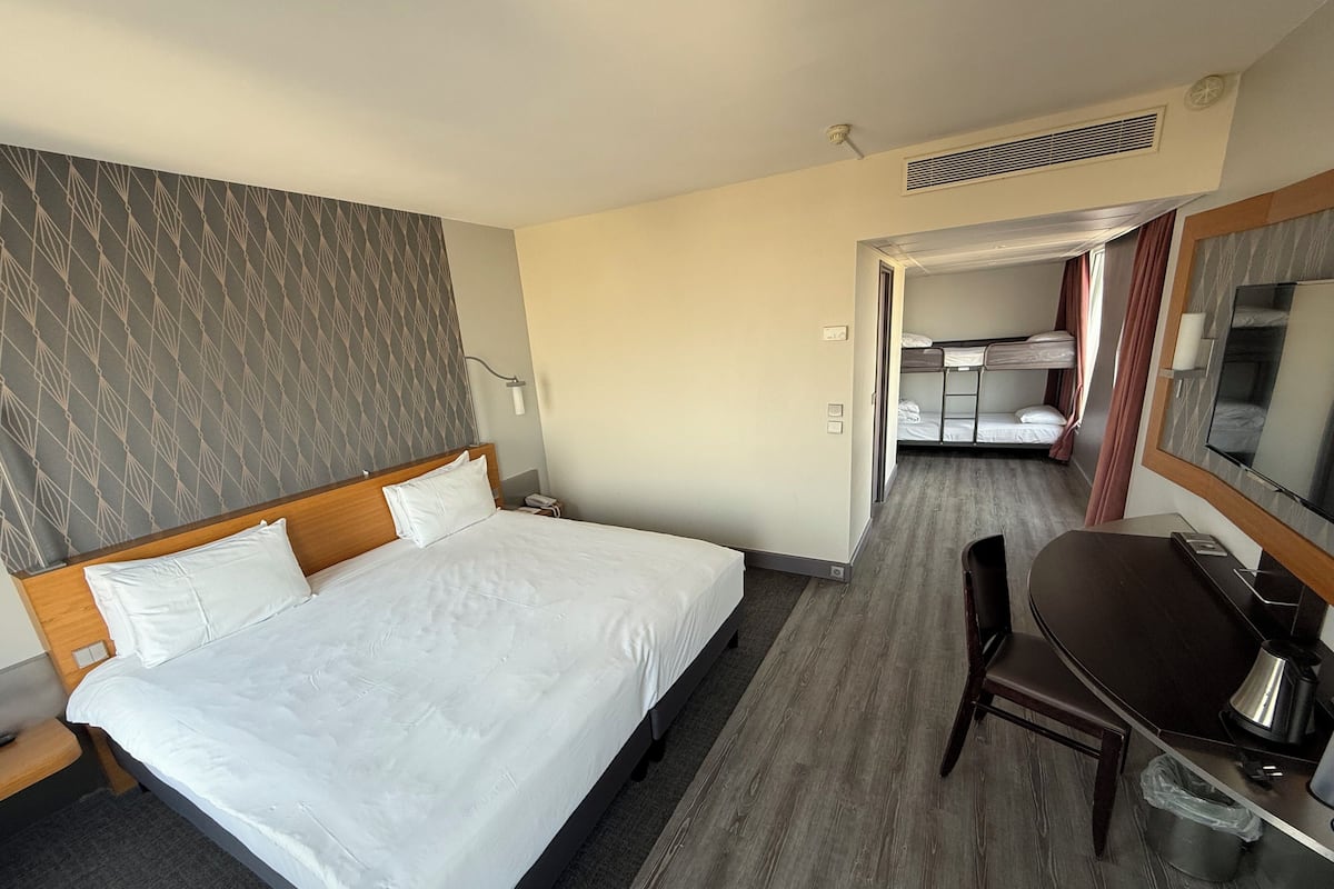 In-room safe, desk, blackout curtains, soundproofing