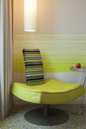 In-room safe, desk, blackout curtains, soundproofing