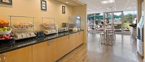 Free daily self-service breakfast
