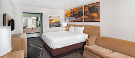 Bureau, chambres insonorisées, fer et planche à repasser, Wi-Fi gratuit