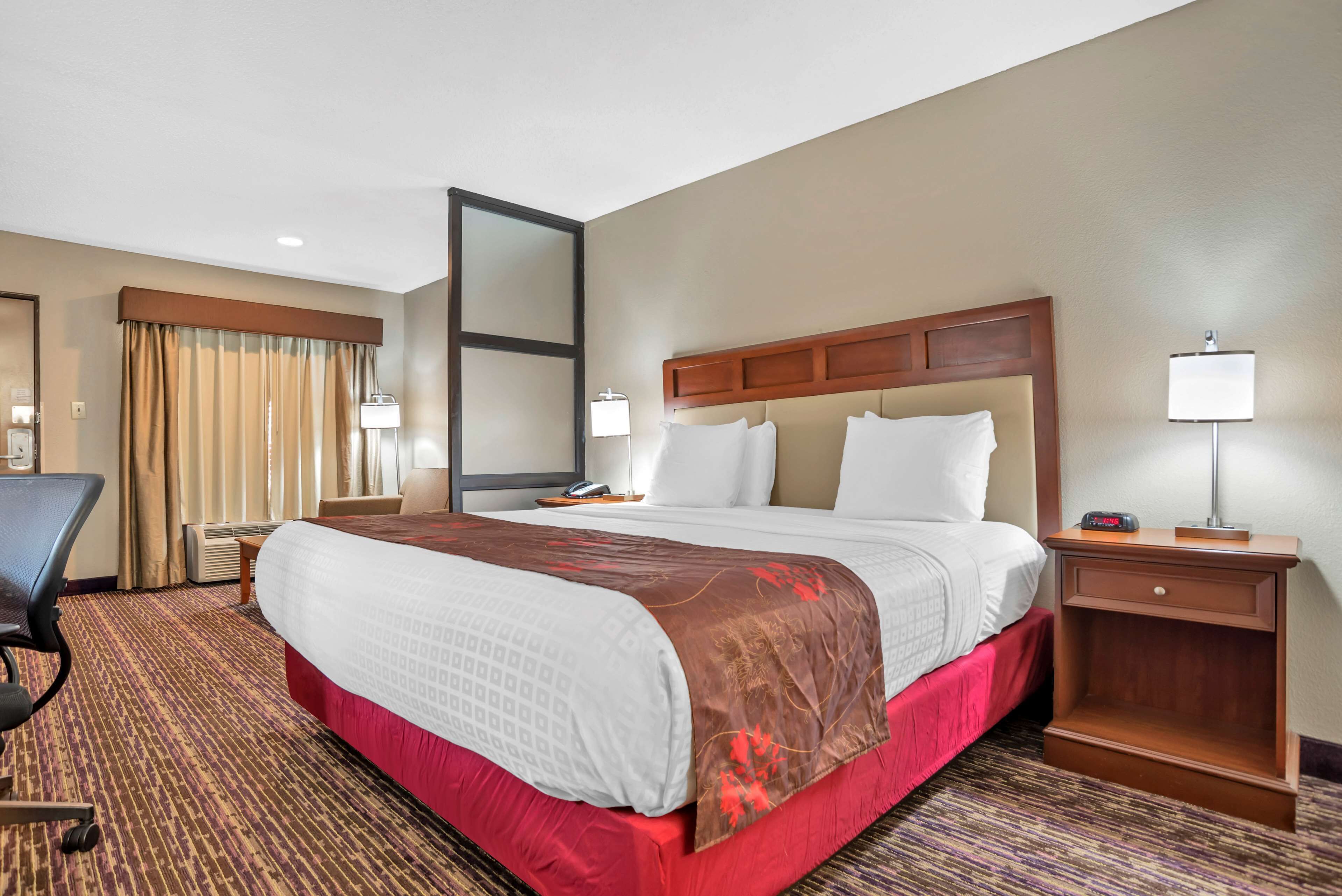 standard room, 1 king bed, non smoking, refrigerator & microwave (oversized room;with sofabed) | premium bedding, pillow-top beds, desk, blackout curtains