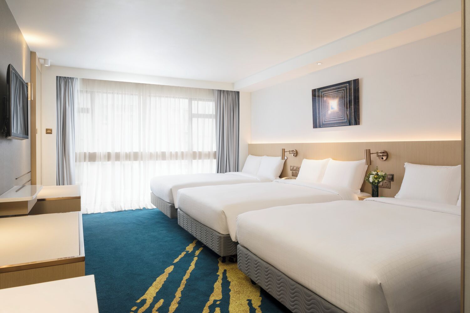 Family Room, Multiple Beds (Family) | In-room safe, blackout drapes, soundproofing, iron/ironing board