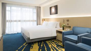 In-room safe, blackout curtains, soundproofing, iron/ironing board