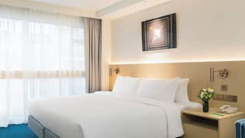 In-room safe, blackout curtains, soundproofing, iron/ironing board