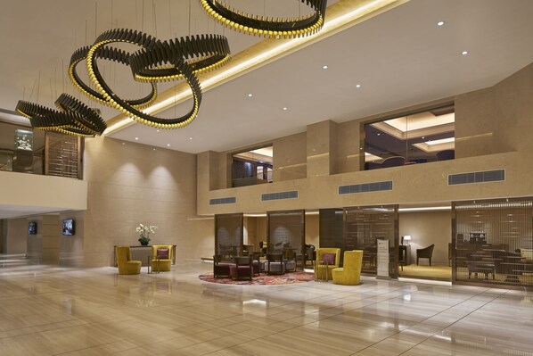 Sitteområde i lobbyen