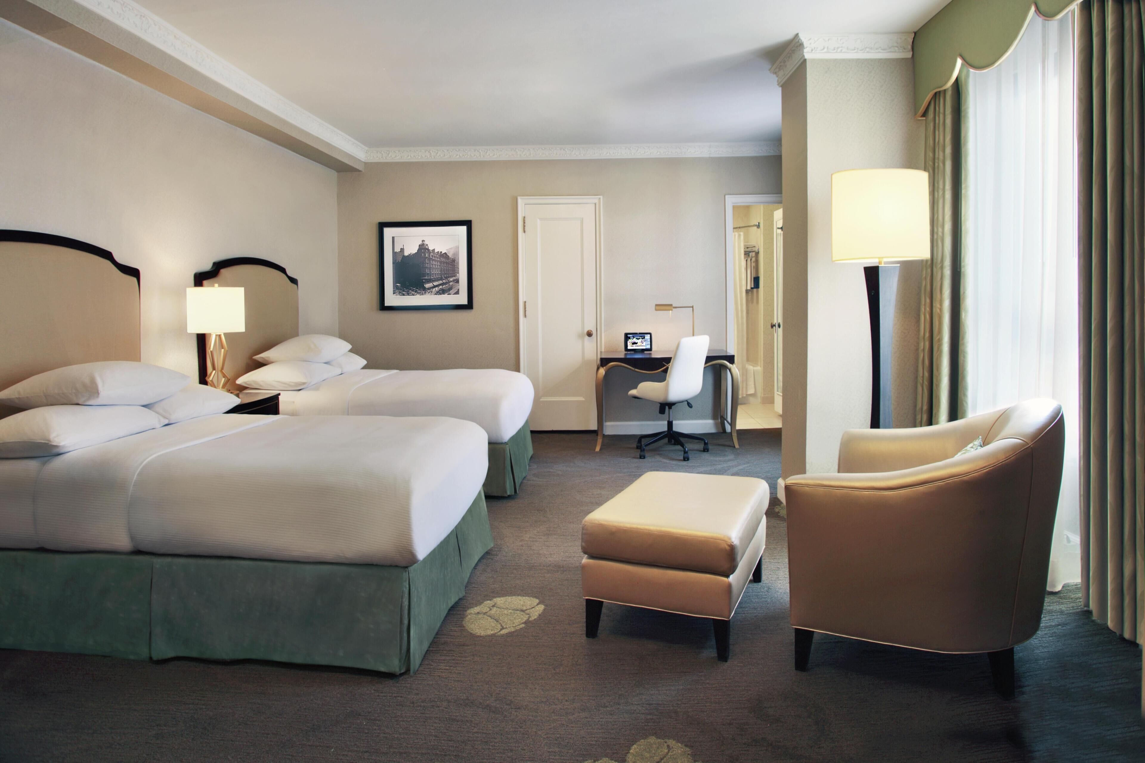 Premium bedding, pillow-top beds, minibar, in-room safe