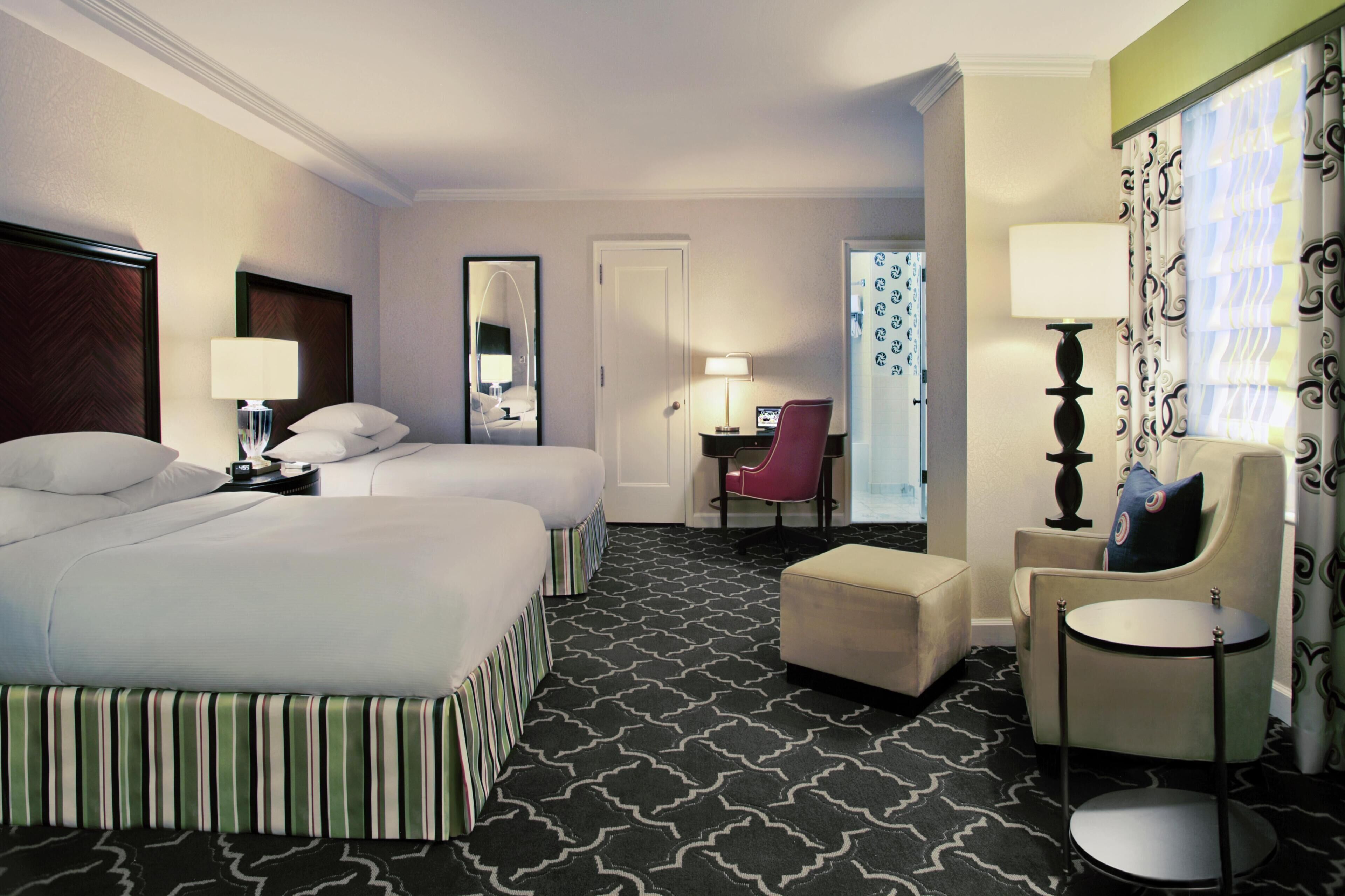 Premium bedding, pillowtop beds, minibar, in-room safe