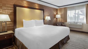 Hypo-allergenic bedding, individually furnished, desk, laptop workspace