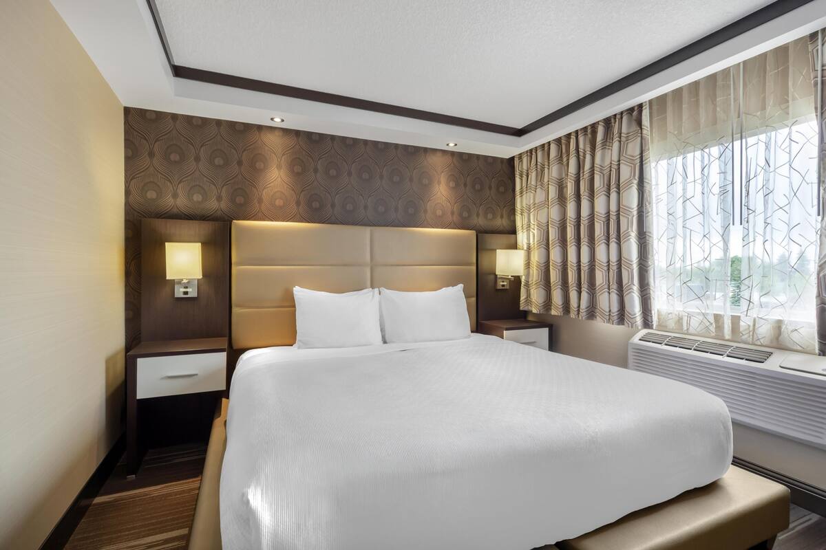 Suite, 1 King Bed, Non Smoking, Kitchenette | Hypo-allergenic bedding available, desk, laptop workspace