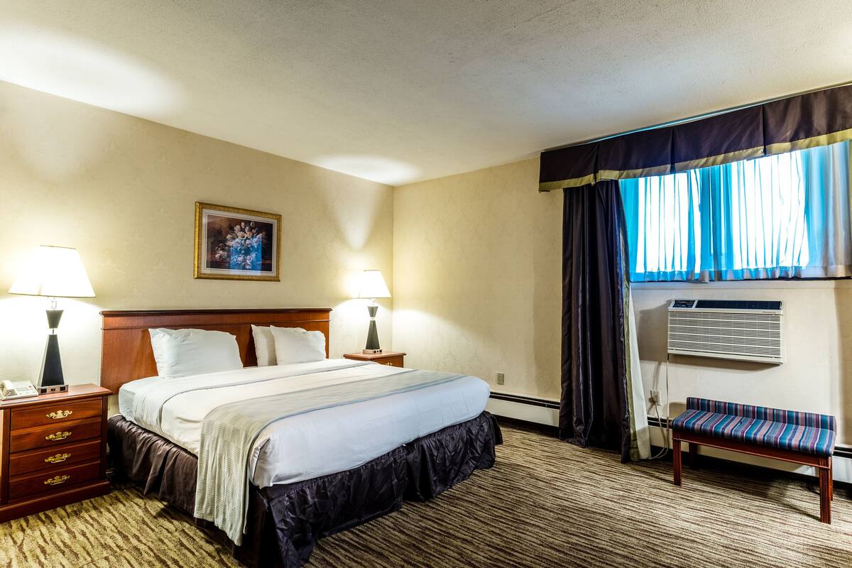 Studio, Kitchenette | In-room safe, desk, blackout curtains, iron/ironing board