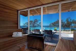 双人护理室、桑拿、热水浴缸、湿蒸房、身体护理、芳香疗法