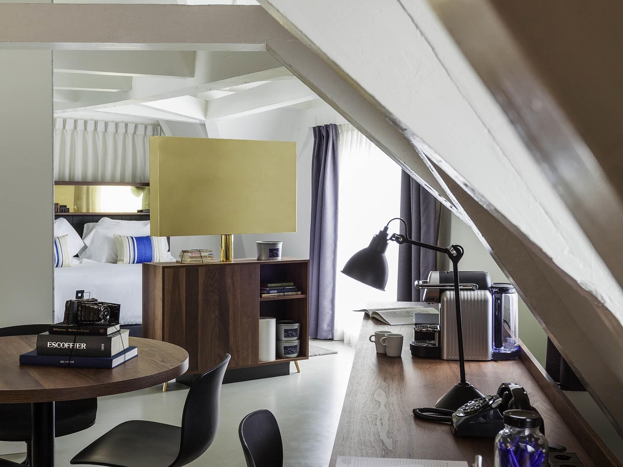 Suite estudio Deluxe, 1 cama de matrimonio grande | Sábanas italianas Frette y ropa de cama de alta calidad