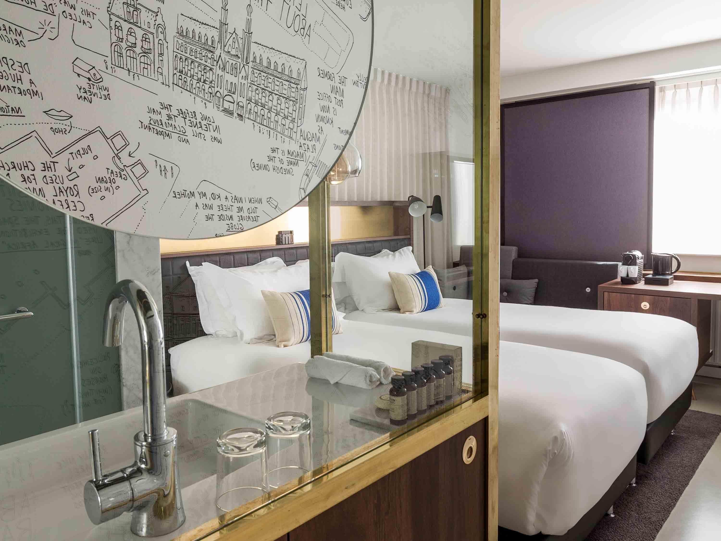 Superior Twin Room, 2 Katil Bujang (Single) | Cadar Frette Itali, peralatan tempat tidur premium, gebar bulu kapas 