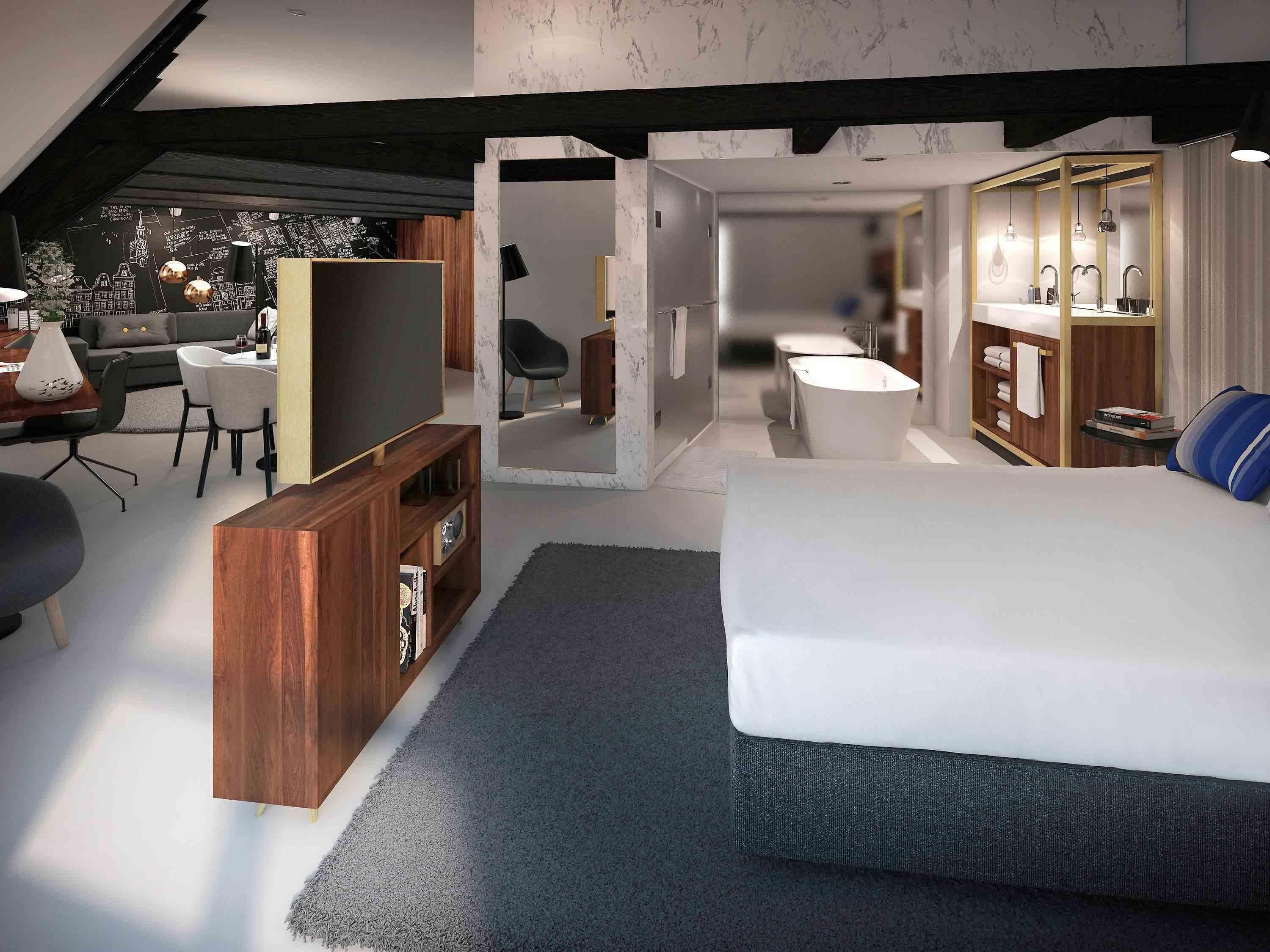 Suite Deluxe, 1 cama King size | Sábanas italianas Frette, ropa de cama de alta calidad y edredón 