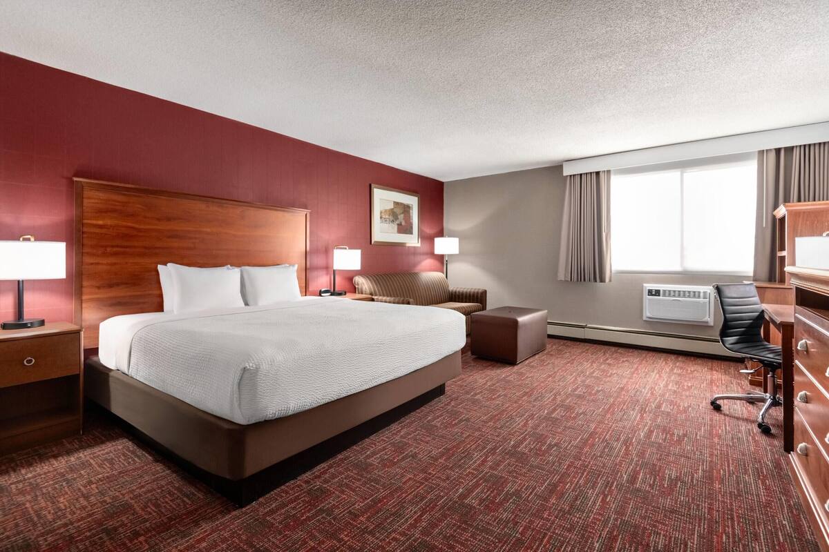 Deluxe Room, 1 King Bed, Non Smoking | Desk, blackout drapes, iron/ironing board, cribs (surcharge)