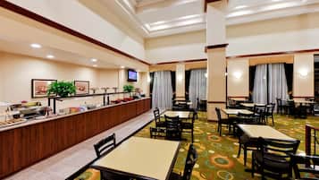 Free daily buffet breakfast