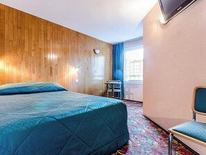 Desk, blackout curtains, iron/ironing board, free cots/infant beds