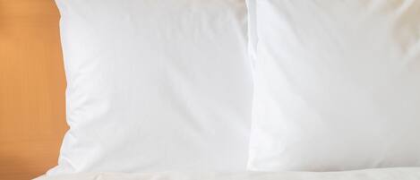 Literie hypoallergénique, coffres-forts dans les chambres