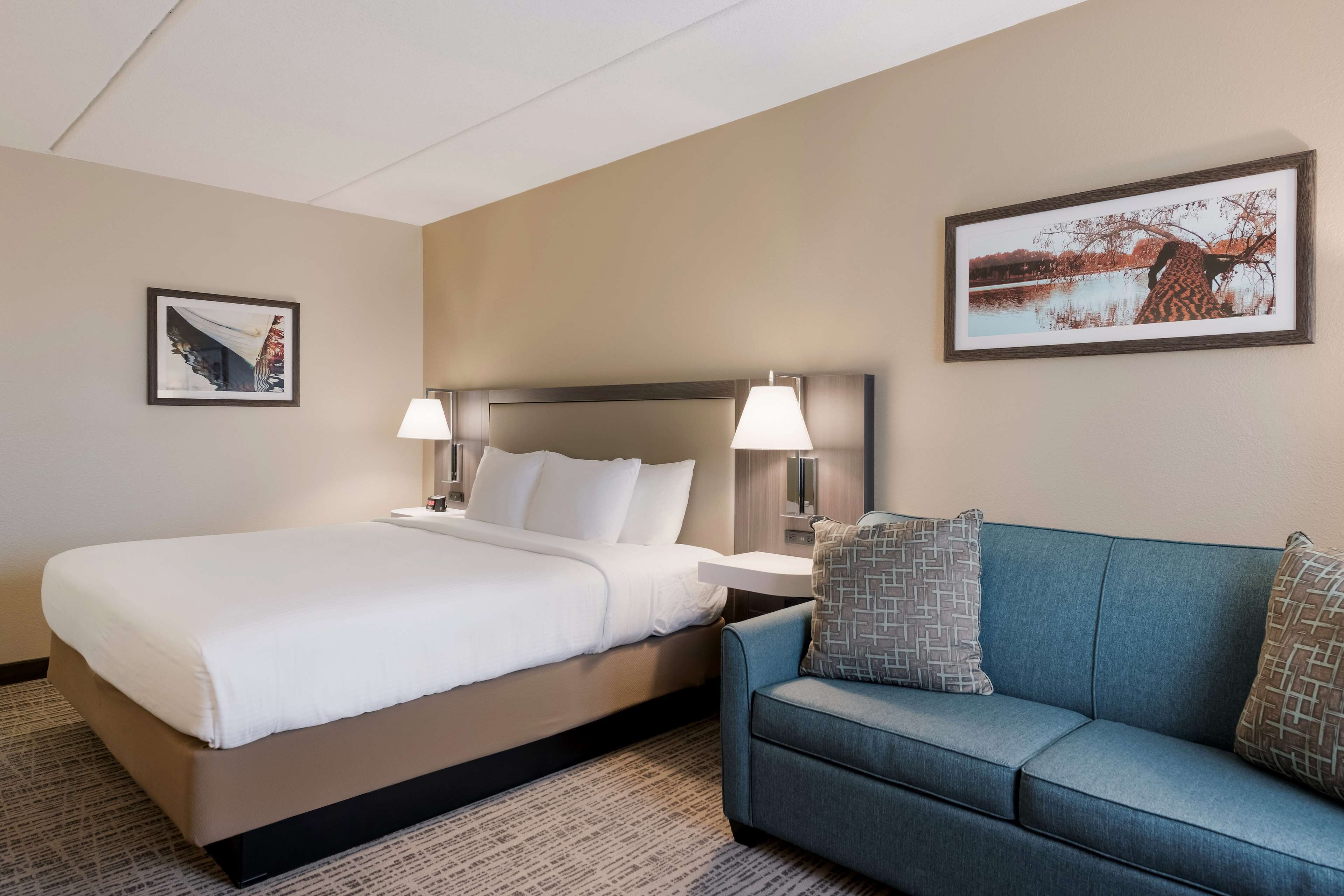 standard room, 1 king bed, non smoking, refrigerator & microwave (oversized room) | in-room safe, soundproofing, iron/ironing board, rollaway beds