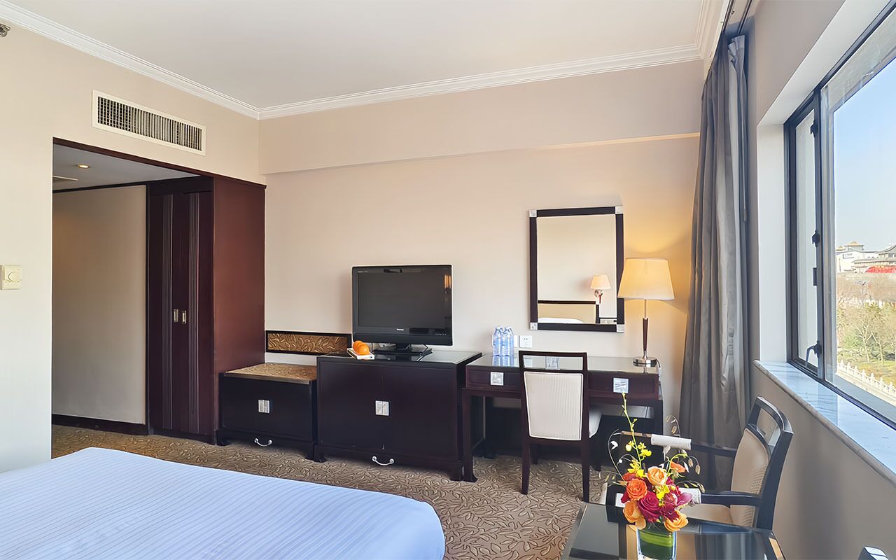 superior king bed room | premium bedding, minibar, in-room safe, desk