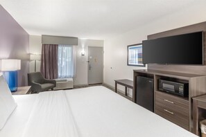 In-room safe, desk, laptop workspace, iron/ironing board
