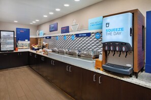 Free daily self-service breakfast 
