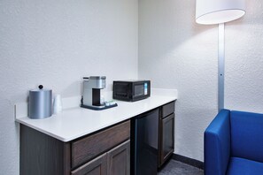 Suite, 1 King Bed, Accessible (Mobility) | Living area | 50-inch LCD TV with cable channels, TV