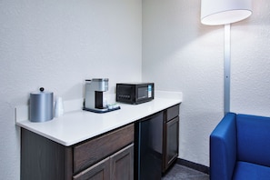 Suite, 1 King Bed, Accessible (Mobility) | Living area | 50-inch LCD TV with cable channels, TV