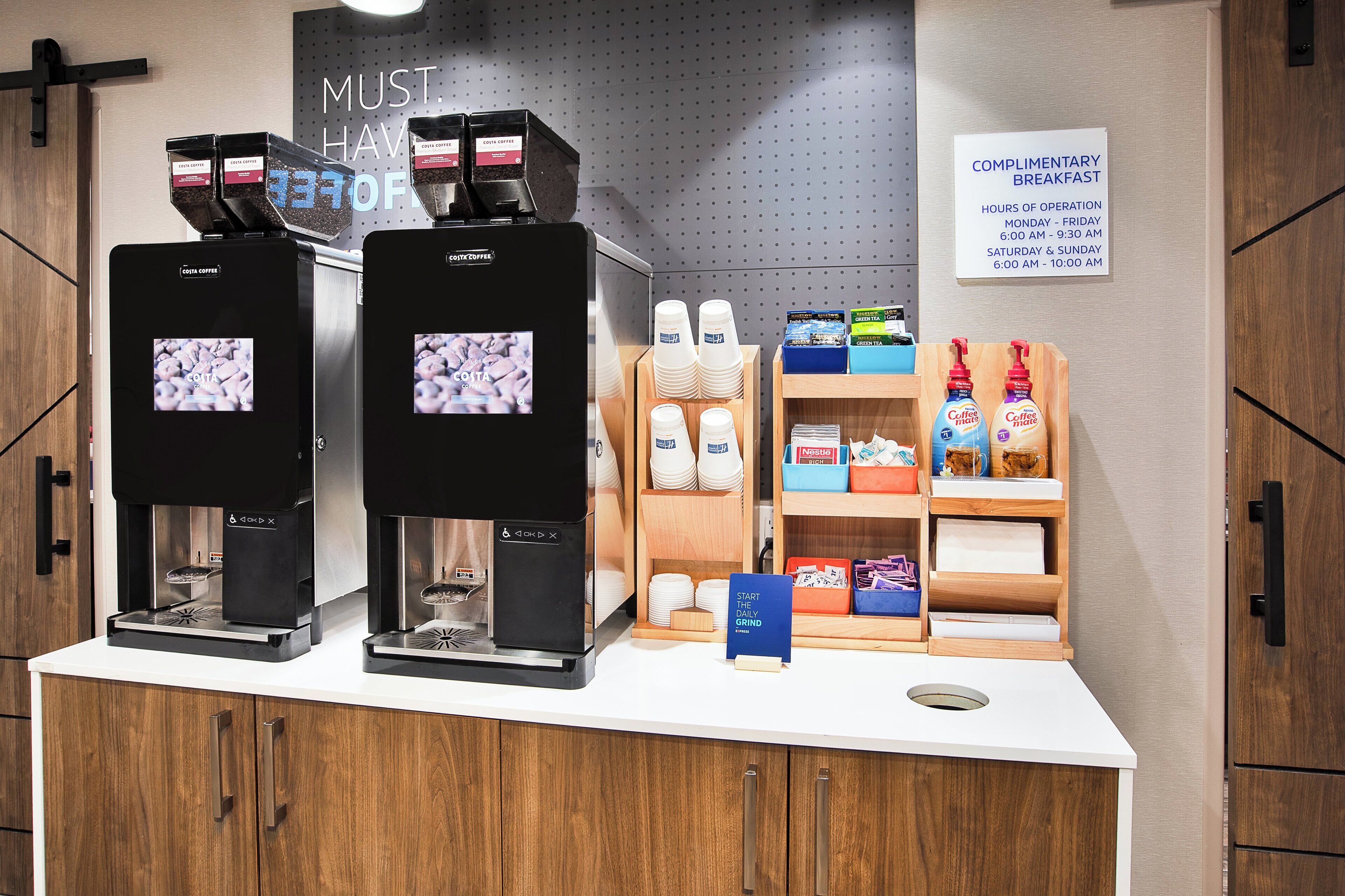 free daily self-service breakfast