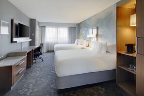 Room, 2 Queen Beds | Premium bedding, desk, laptop workspace, blackout drapes