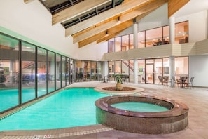 Indoor pool, seasonal outdoor pool, sun loungers