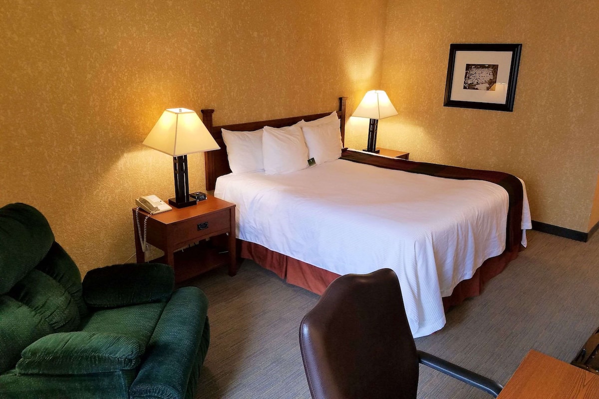 Standard Room, 1 Queen Bed, Accessible, Non Smoking | 1 bedroom, premium bedding, pillowtop beds, desk