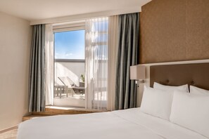 Junior Suite, 1 Bedroom, Terrace | 1 bedroom, down comforters, pillowtop beds, in-room safe