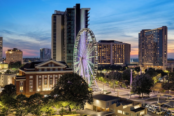 Vue sur la ville depuis l’hébergement