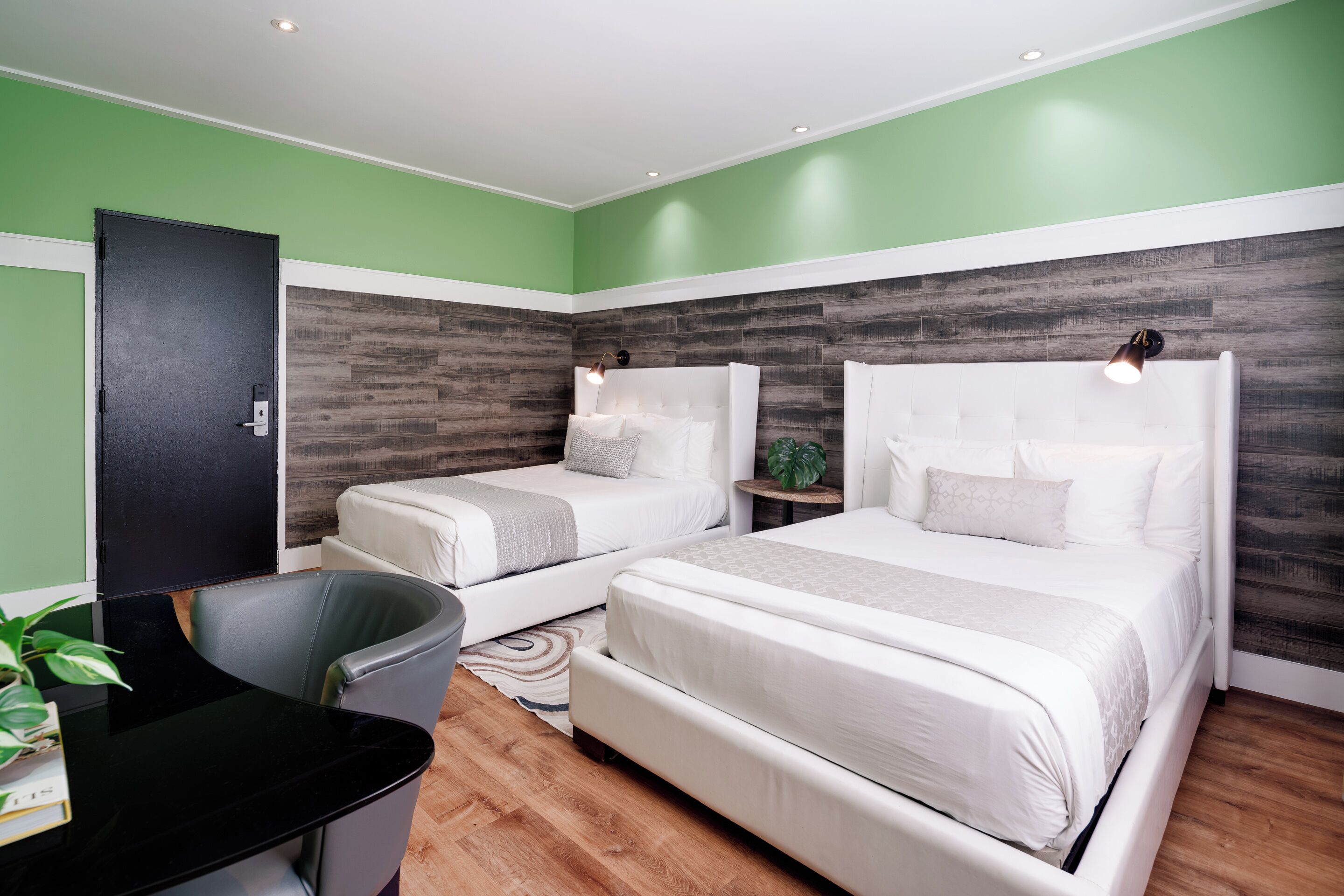 Egyptian cotton sheets, premium bedding, memory foam beds, minibar