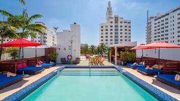 2 outdoor pools, cabanas (surcharge), sun loungers