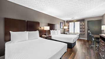 Standard Room, 2 Queen Beds, Non Smoking | In-room safe, blackout drapes, iron/ironing board, WiFi
