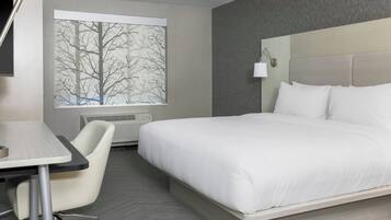 Premium bedding, down duvets, pillow-top beds, desk