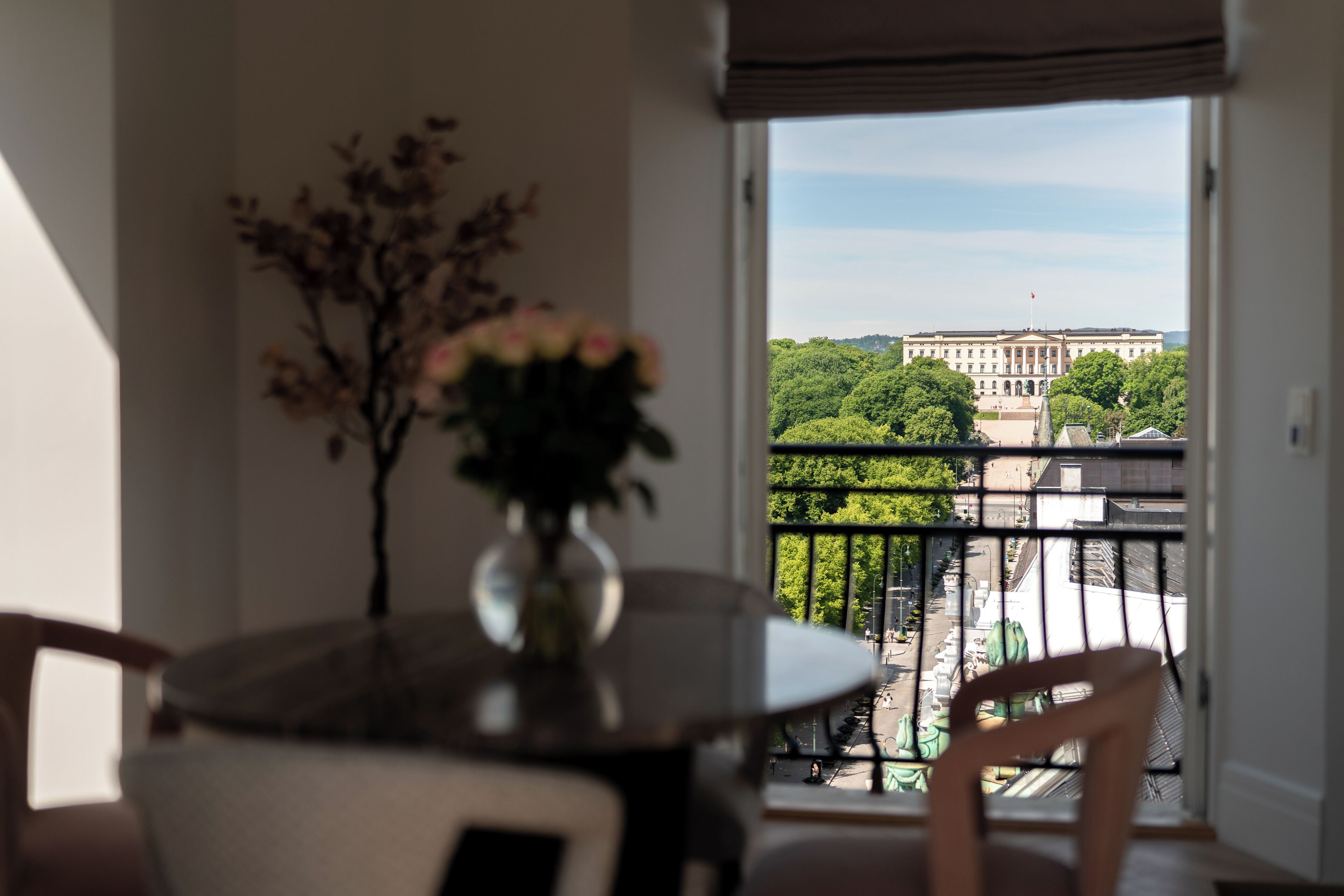 suite (the tower) | bathroom | shower, hair dryer, towels