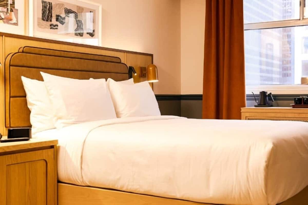 Camera, 1 letto queen (Swanky Queen) | Biancheria da letto di alta qualità, materassi Tempur-Pedic