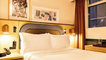 Room, 1 Double Bed (Chic Solo Double) | Premium bedding, Tempur-Pedic beds, desk, laptop workspace