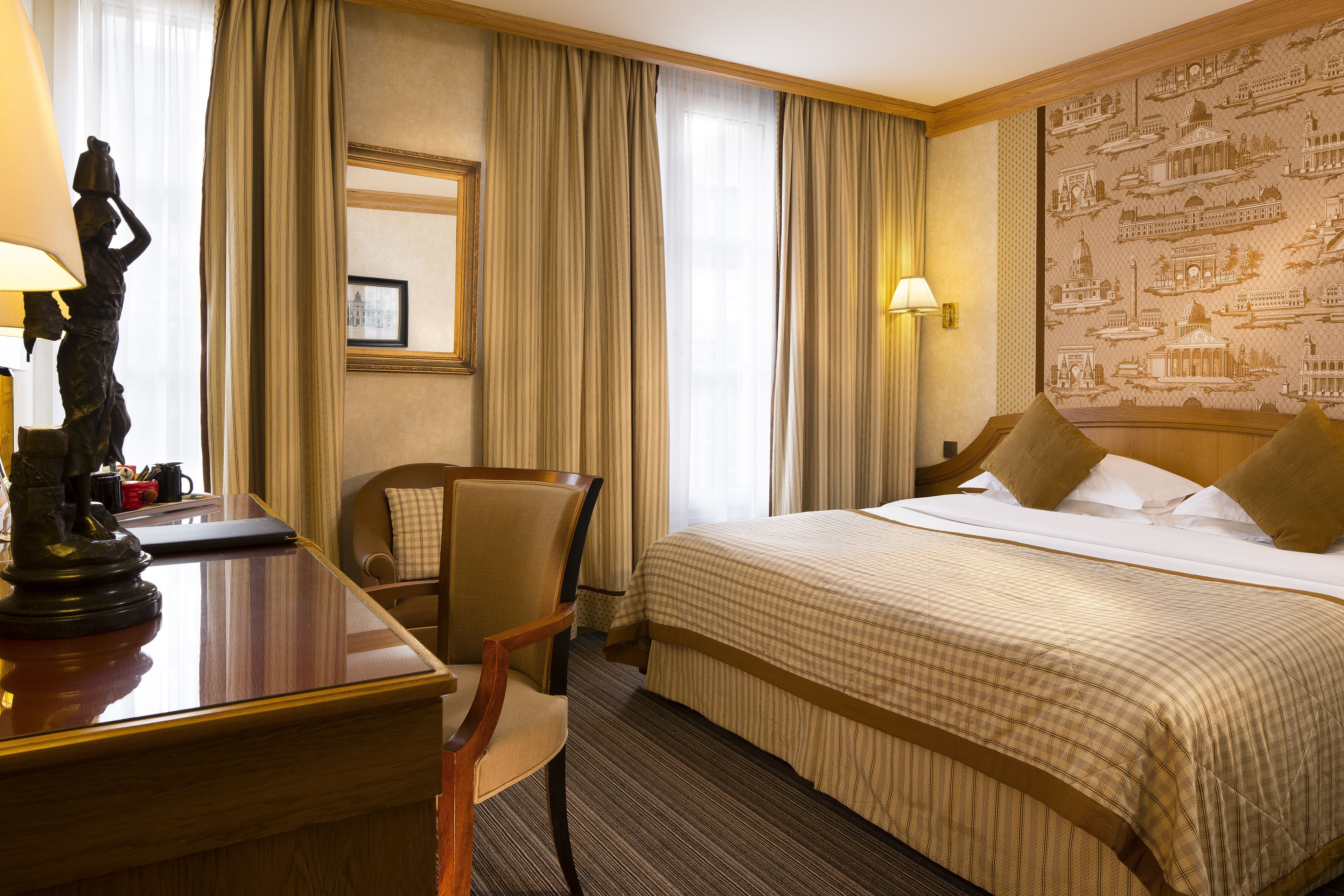 hypo-allergenic bedding, minibar, in-room safe, individually decorated