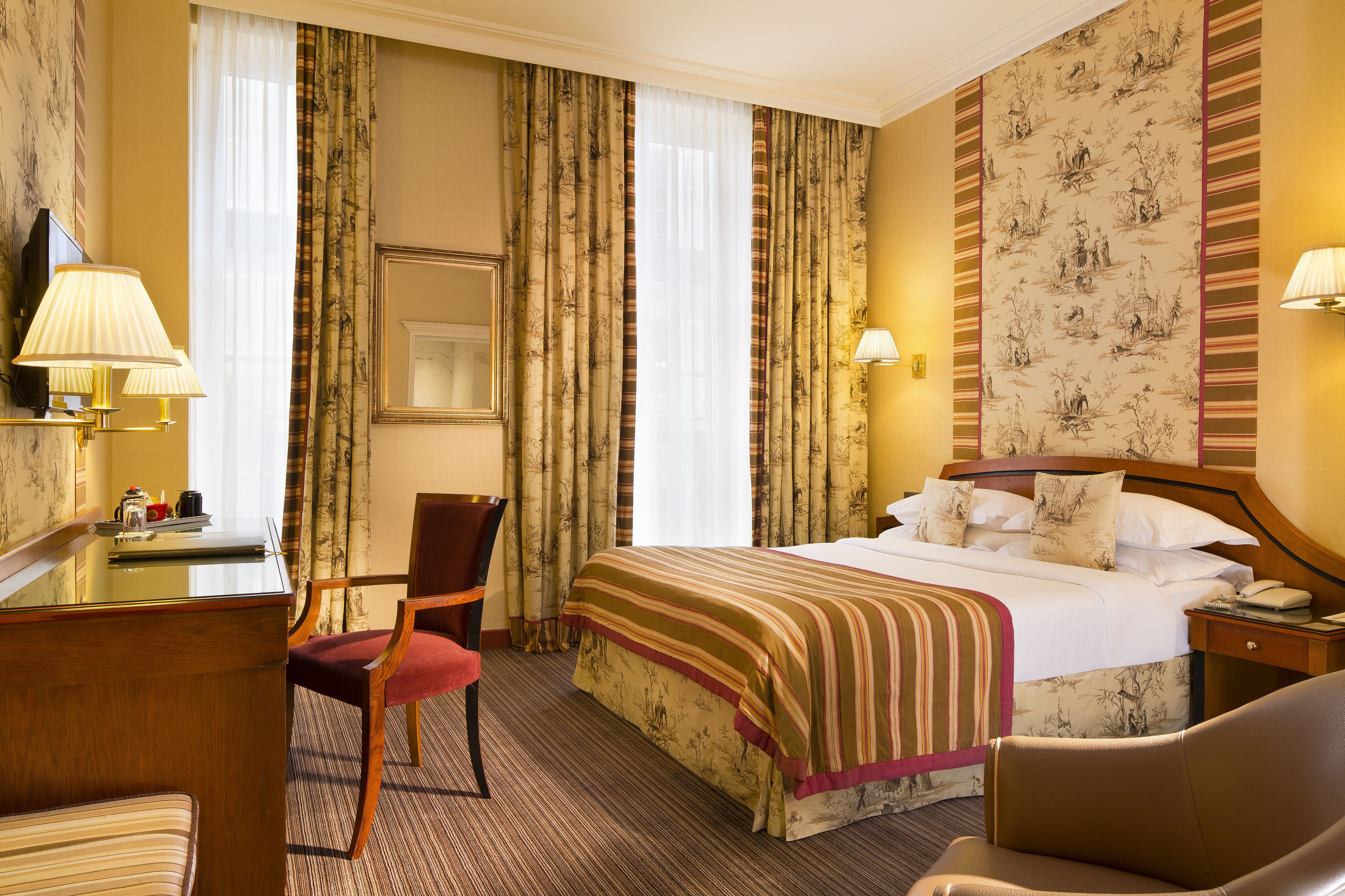 hypo-allergenic bedding, minibar, in-room safe, individually decorated