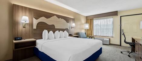 ห้องสวีท, เตียงคิงไซส์ 1 เตียง, ปลอดบุหรี่, อ่างน้ำวน (Oversized Room) | ห้องเก็บเสียง, เตารีด/โต๊ะรีดผ้า, เปล/เตียงเด็กอ่อน (ฟรี)