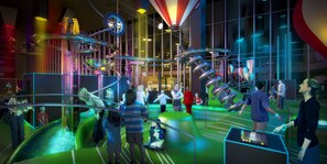 Área de juegos infantiles bajo techo