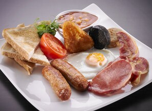 Daily buffet breakfast for a fee