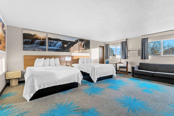 Studio Suite, 2 Queen Beds, Non Smoking | In-room safe, desk, blackout drapes, iron/ironing board