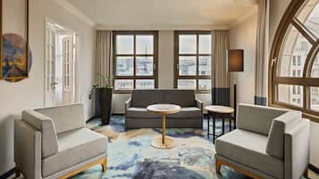 Junior Suite, 1 Double Bed | Living room | 23-inch TV with satellite channels, toys, pay movies